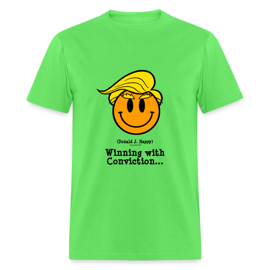 Donald J Happy "Winning with Conviction" T-Shirt - kiwi