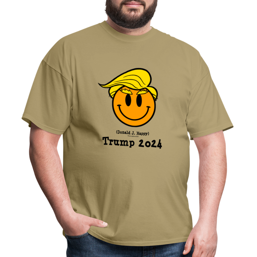 Donald J Happy "Trump 2024" T-Shirt - khaki