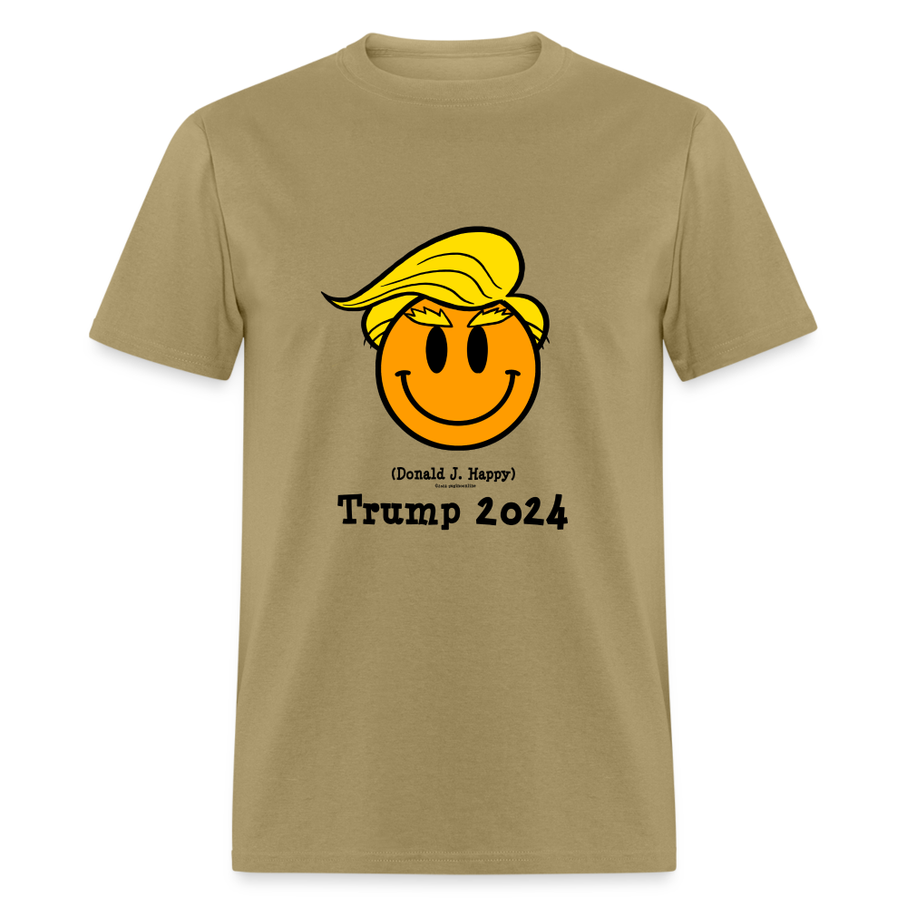 Donald J Happy "Trump 2024" T-Shirt - khaki