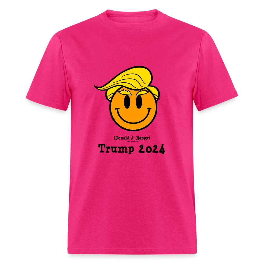 Donald J Happy "Trump 2024" T-Shirt - fuchsia