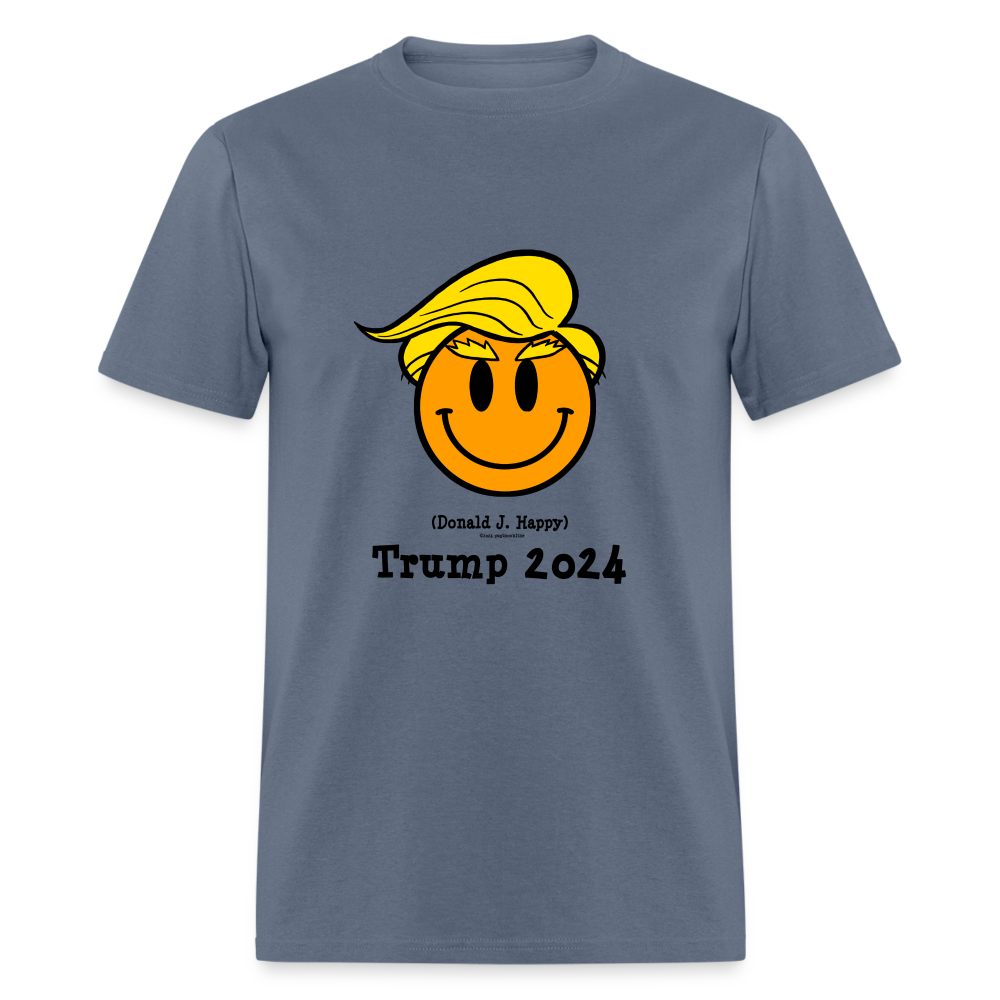 Donald J Happy "Trump 2024" T-Shirt - denim