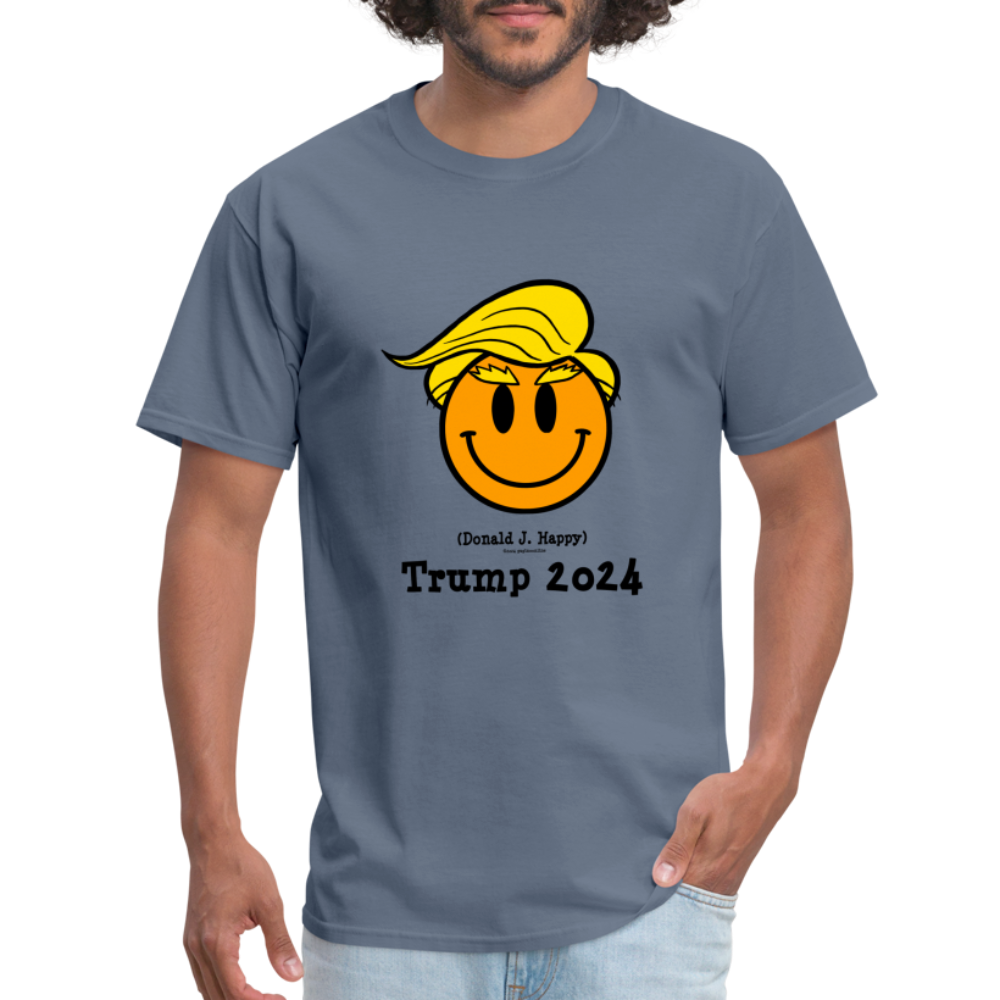 Donald J Happy "Trump 2024" T-Shirt - denim