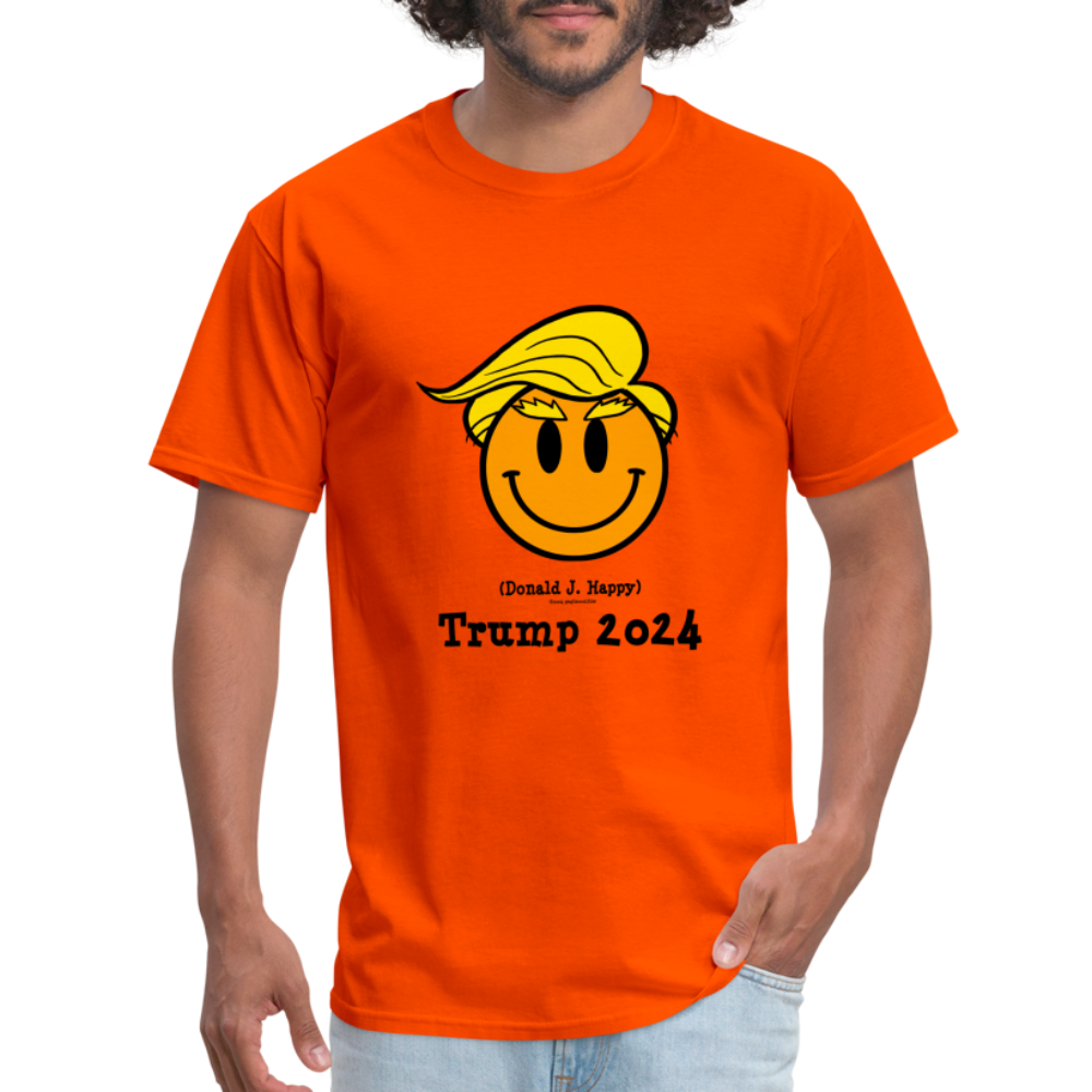 Donald J Happy "Trump 2024" T-Shirt - orange