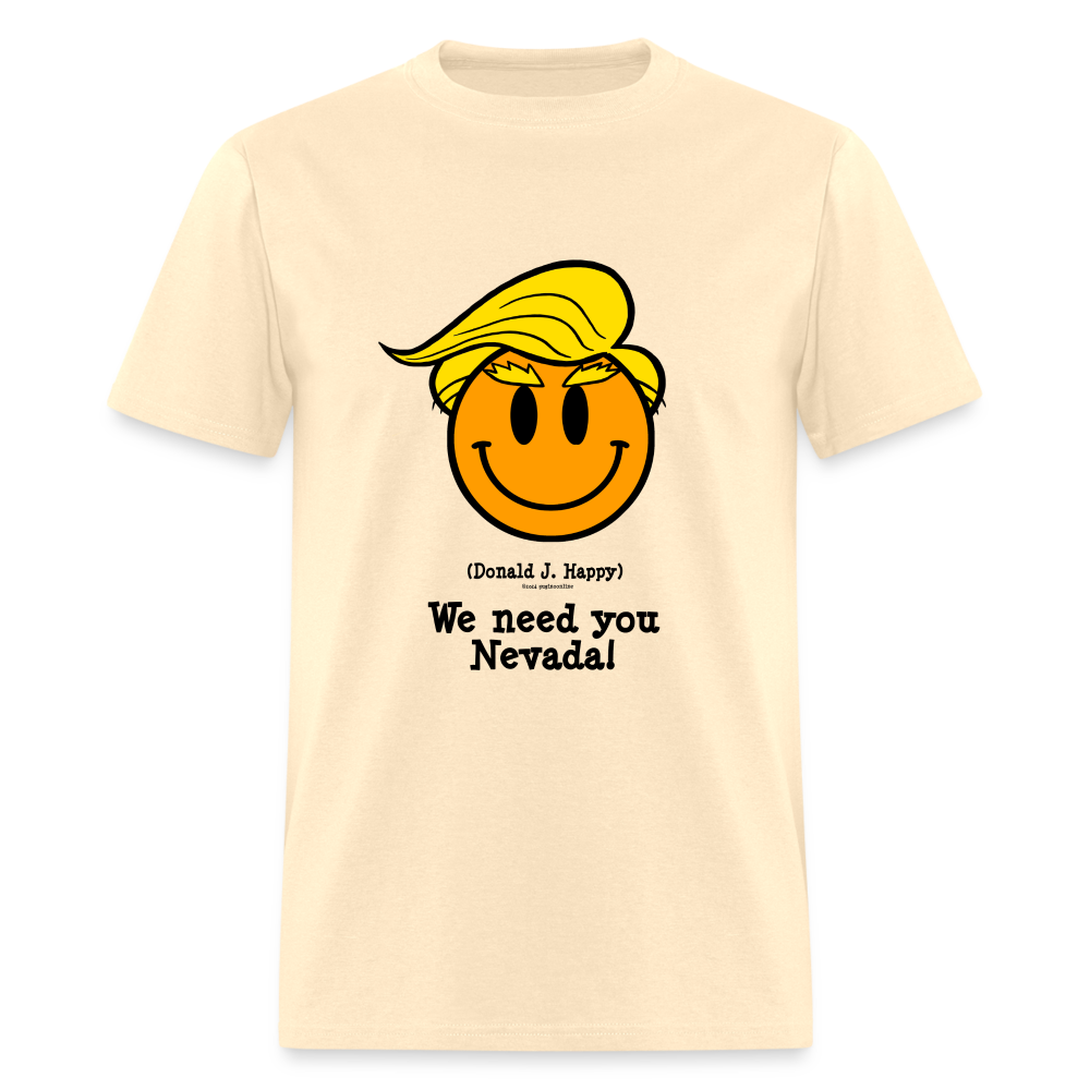 Donald J Happy "We need you Nevada!" T-Shirt - natural