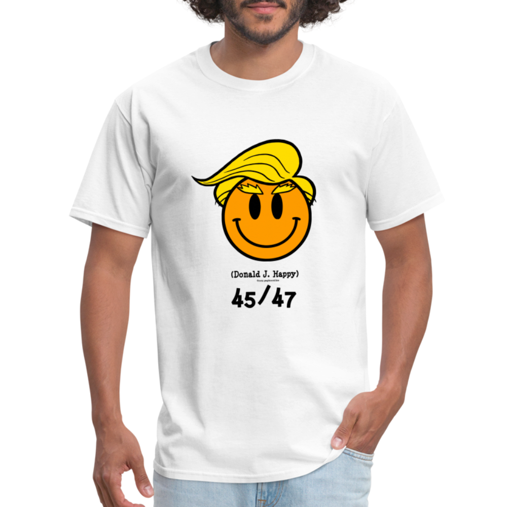 Donald J Happy "45/47" T-Shirt - white