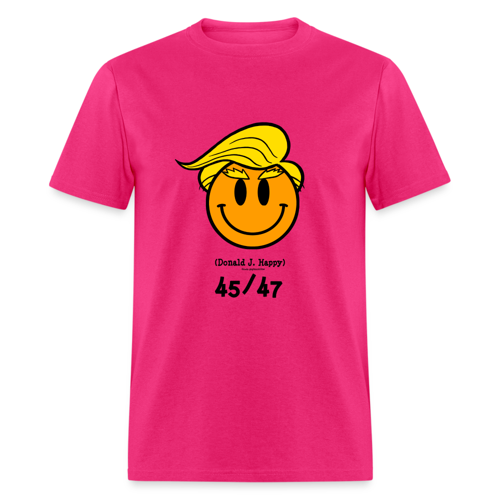 Donald J Happy "45/47" T-Shirt - fuchsia