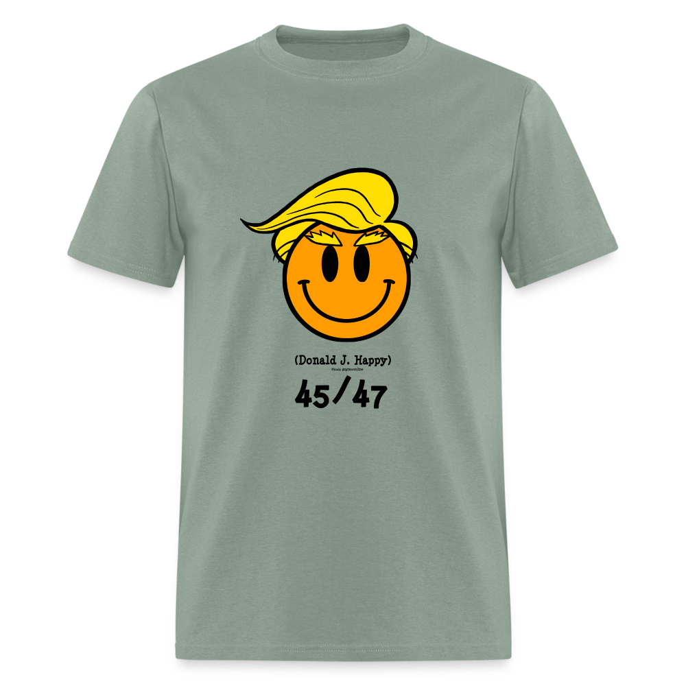 Donald J Happy "45/47" T-Shirt - sage