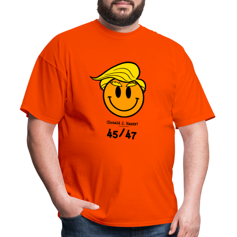 Donald J Happy "45/47" T-Shirt - orange