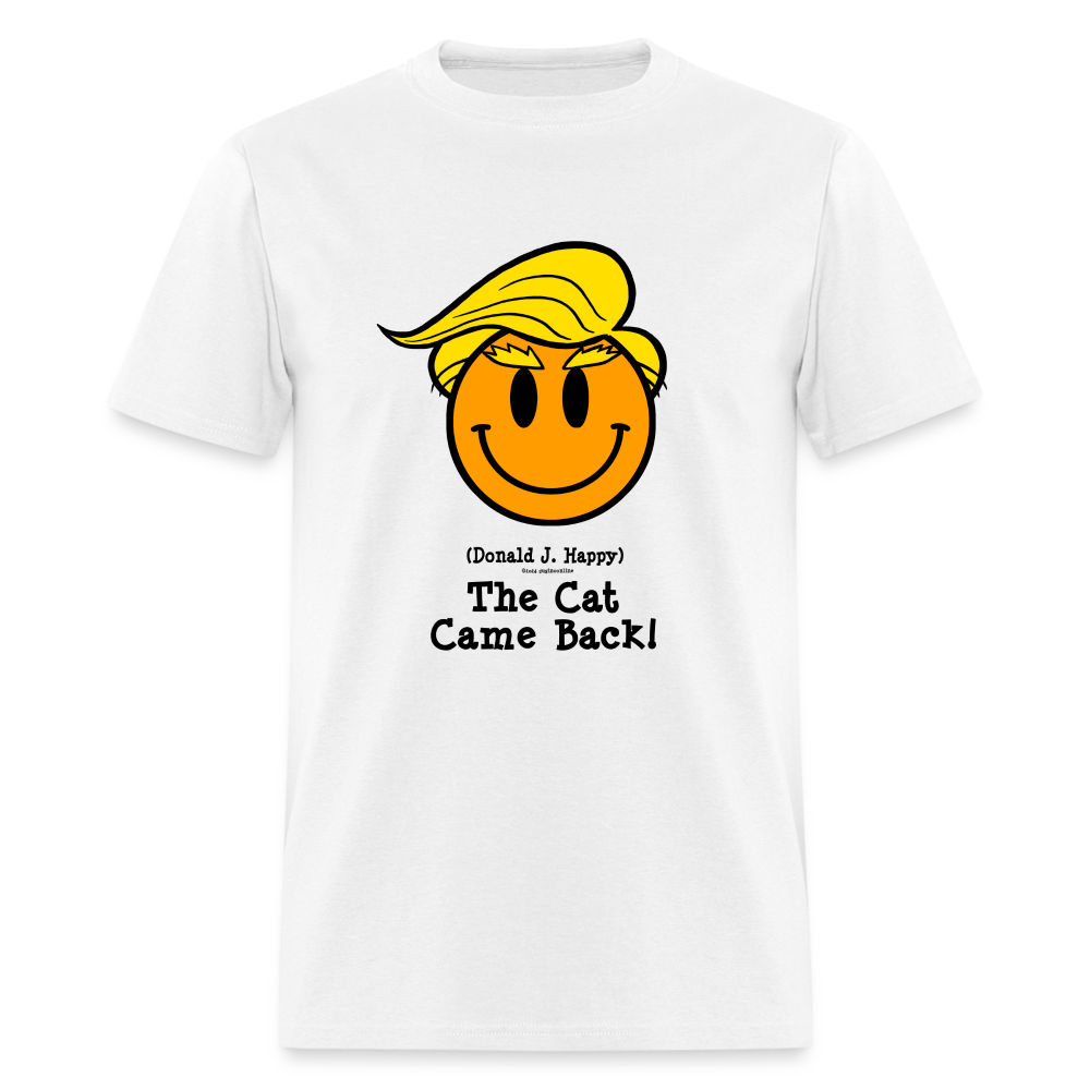 Donald J Happy "The Cat Came Back" T-Shirt - white