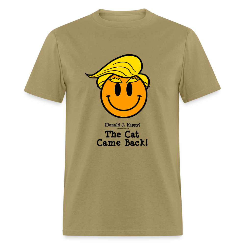 Donald J Happy "The Cat Came Back" T-Shirt - khaki