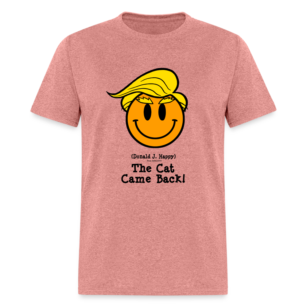 Donald J Happy "The Cat Came Back" T-Shirt - heather mauve