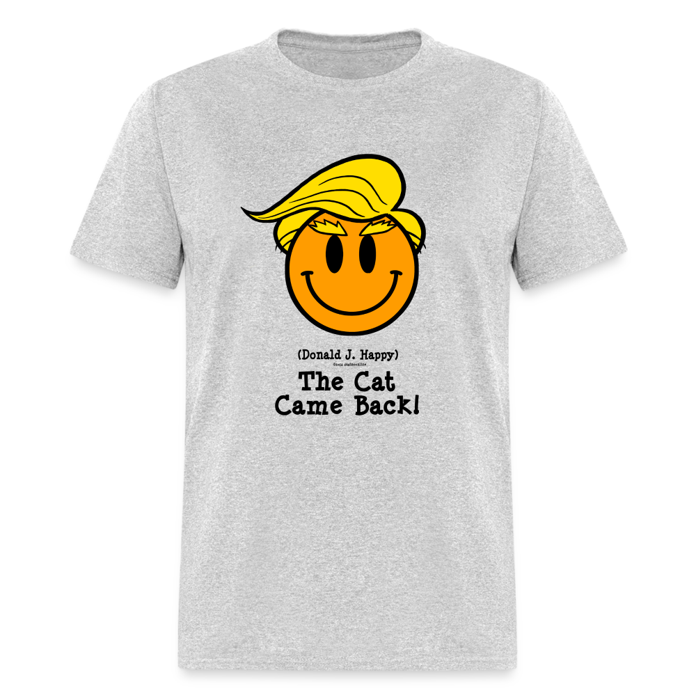 Donald J Happy "The Cat Came Back" T-Shirt - heather gray