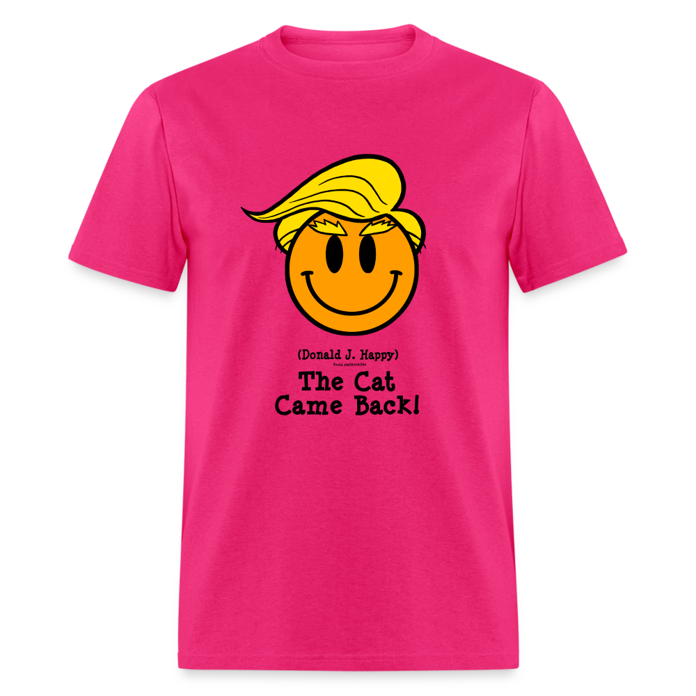 Donald J Happy "The Cat Came Back" T-Shirt - fuchsia