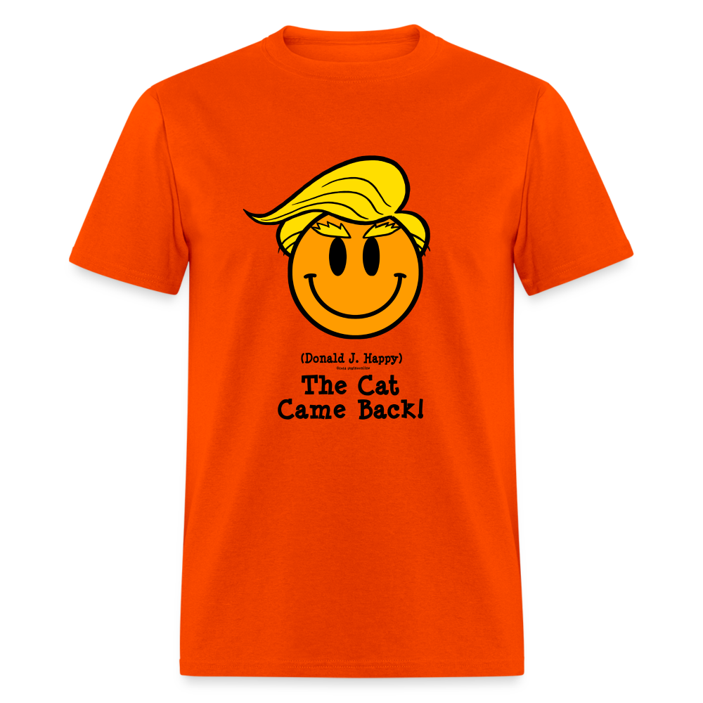 Donald J Happy "The Cat Came Back" T-Shirt - orange